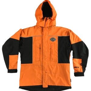Harley-Davidson Gore-Tex Rain Orange and Black Jacket